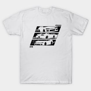 NISSAN SILVIA S15 Black 'N White Archive 2 T-Shirt